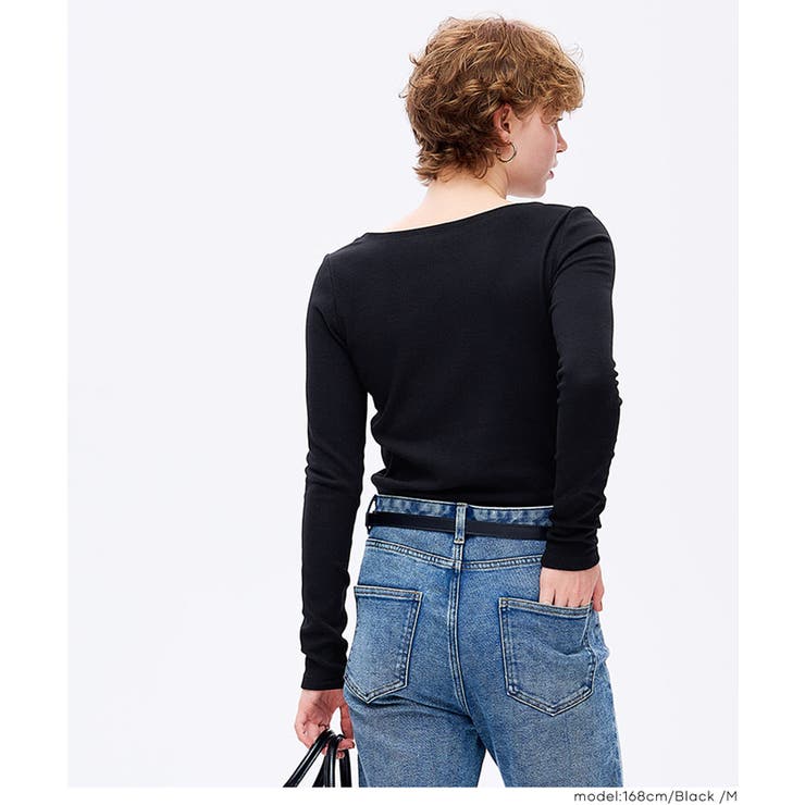 ボートネックロングTシャツ | coca | 詳細画像18 