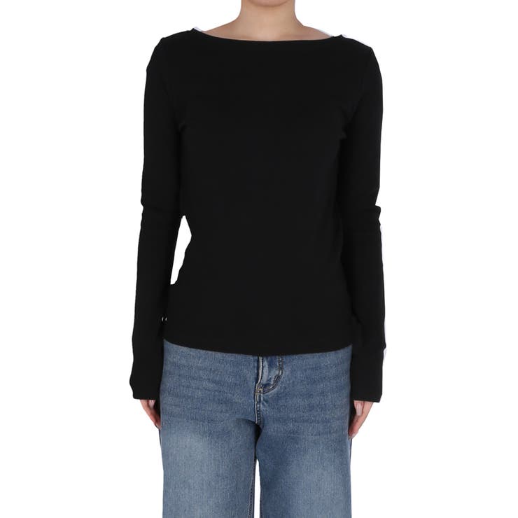 ボートネックロングTシャツ | coca | 詳細画像5 