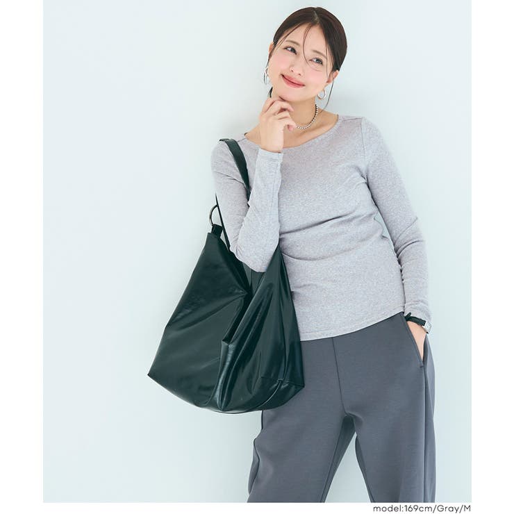 ボートネックロングTシャツ | coca | 詳細画像9 