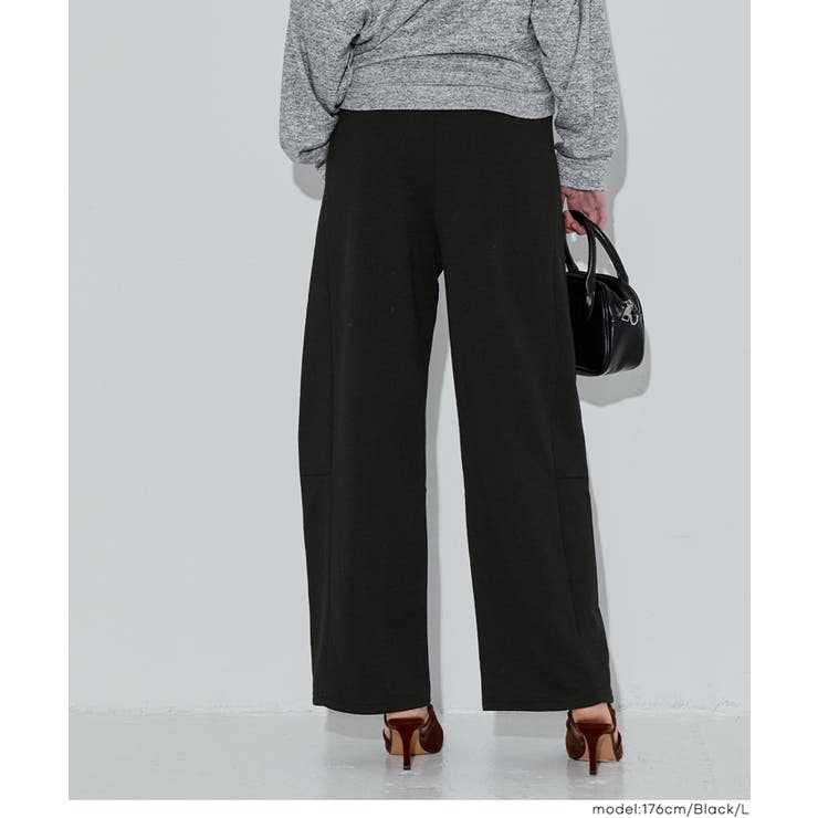 ［Black］ | 裏毛バレルスウェットパンツ | coca