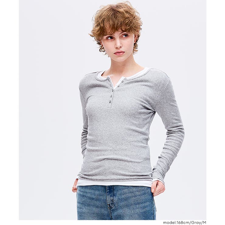 ヘンリーネックロングTシャツ | coca | 詳細画像13 