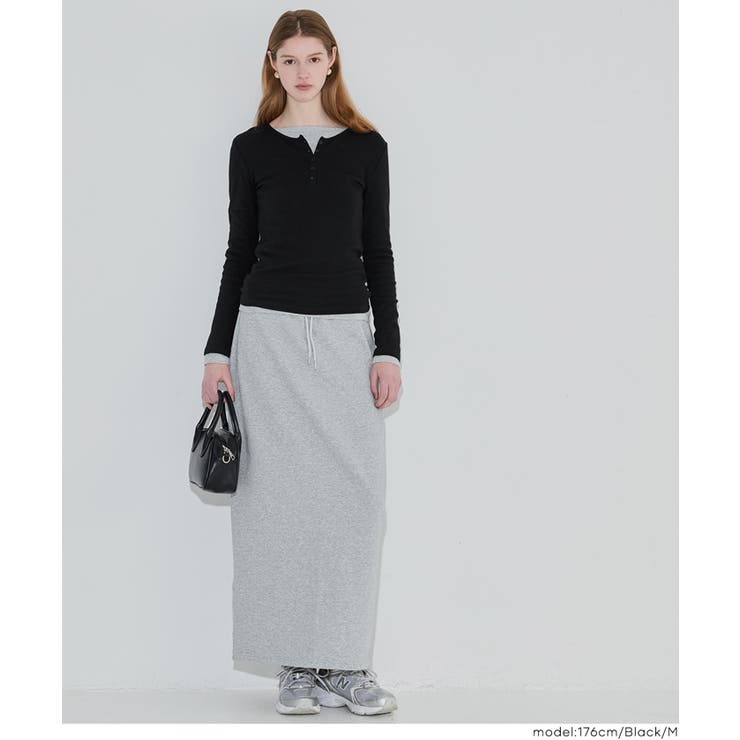 ヘンリーネックロングTシャツ | coca | 詳細画像19 