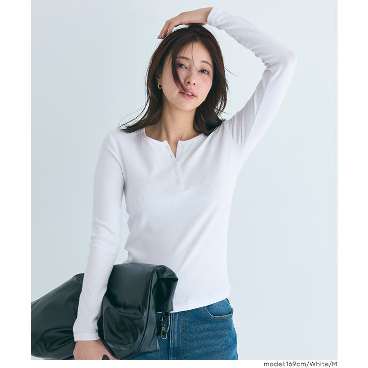 ヘンリーネックロングTシャツ | coca | 詳細画像5 