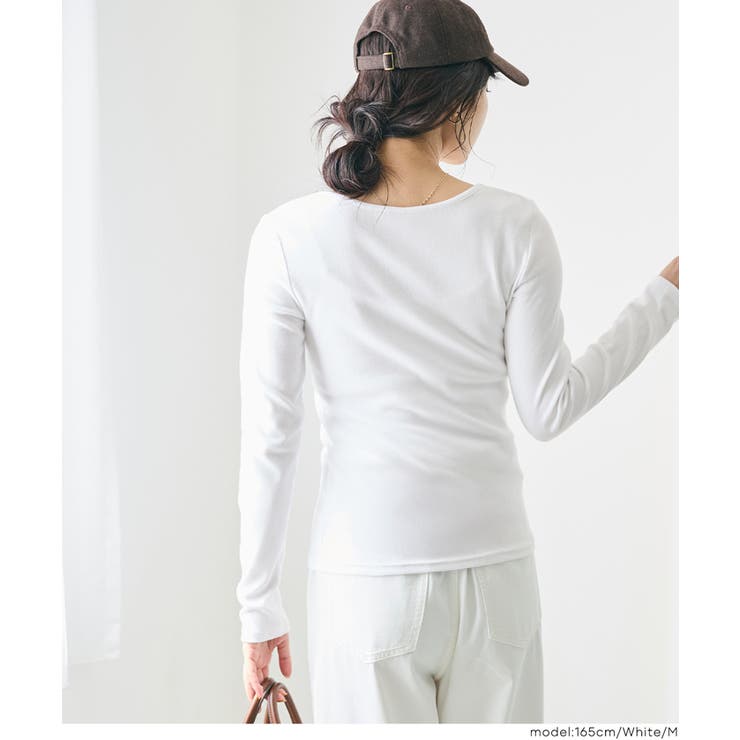 ヘンリーネックロングTシャツ[品番：PA000017843]｜coca（コカ