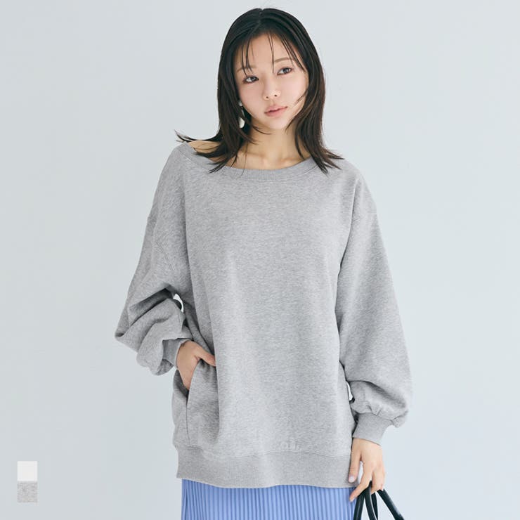 ワンショルダービッグスウェット | coca | 詳細画像1 