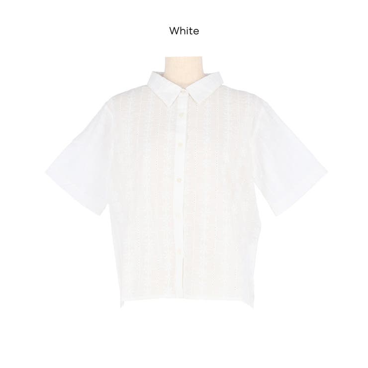 レース半袖シャツ | coca | 詳細画像15 