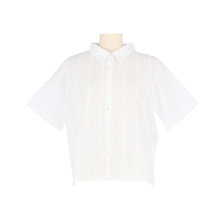 レース半袖シャツ | coca | 詳細画像2 