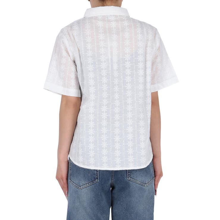 レース半袖シャツ | coca | 詳細画像5 