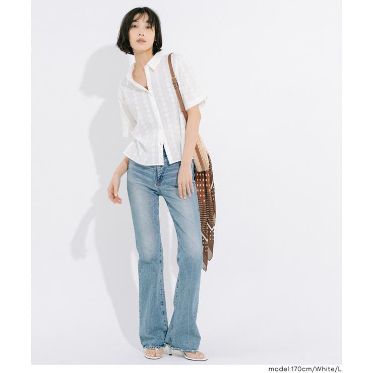 レース半袖シャツ | coca | 詳細画像8 