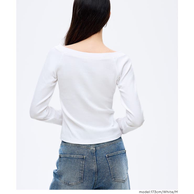 ラグランオフショルダーロングTシャツ | coca | 詳細画像11 