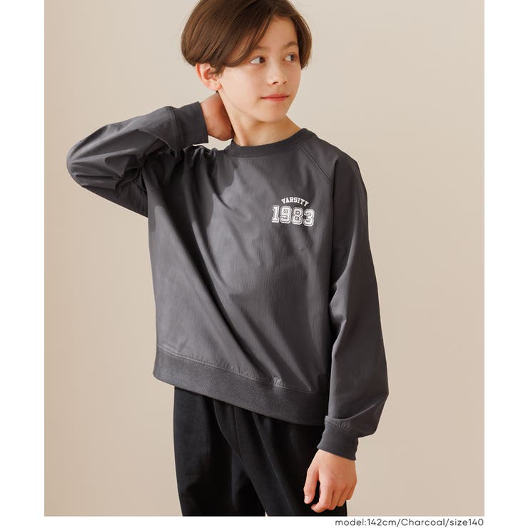 裏微起毛プリントラグラントップス | coca | 詳細画像9 