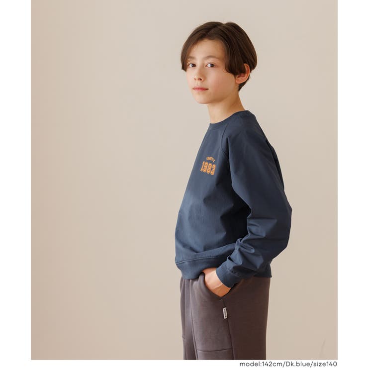 裏微起毛プリントラグラントップス | coca | 詳細画像5 