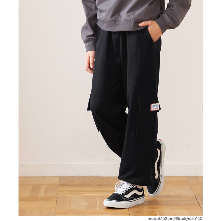 ［Black］ | スウェットカーゴジョガーパンツ | coca