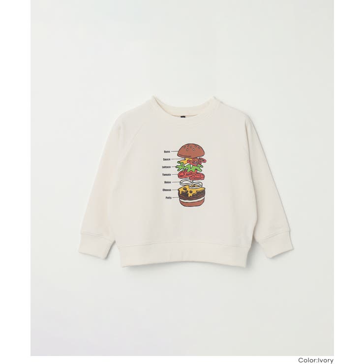 イラストラグランスウェットトップス | coca | 詳細画像11 