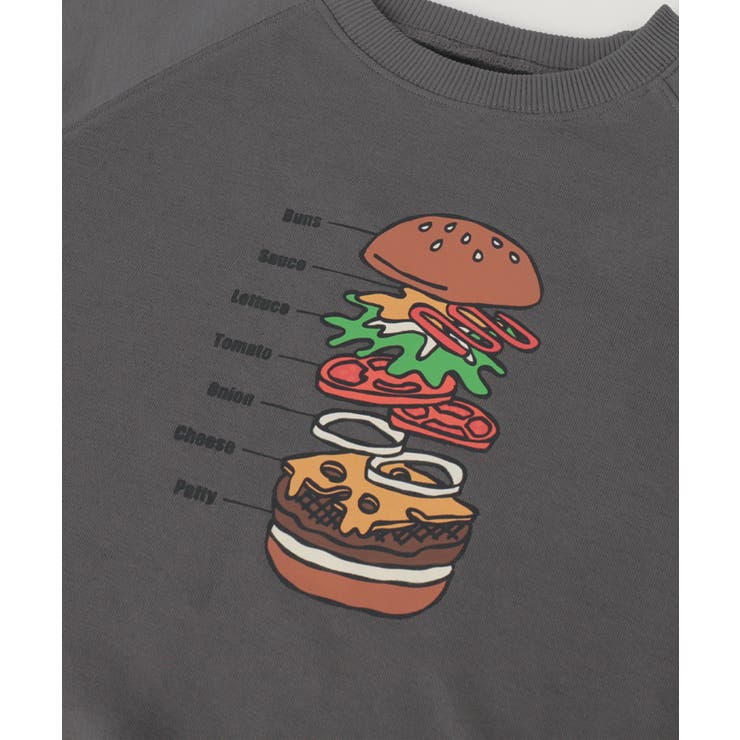 イラストラグランスウェットトップス | coca | 詳細画像13 