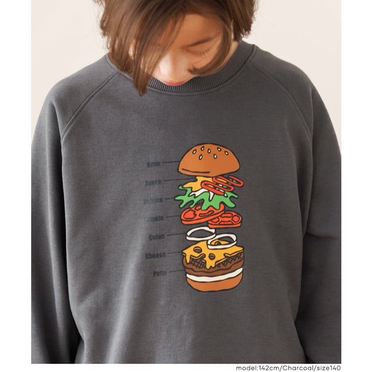 イラストラグランスウェットトップス | coca | 詳細画像8 