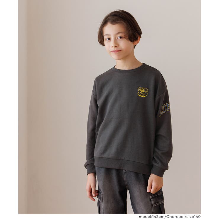 胸＆袖プリントスウェットトップス | coca | 詳細画像11 