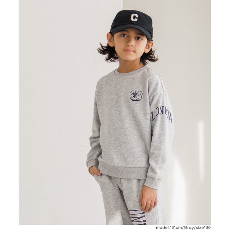 胸＆袖プリントスウェットトップス | coca | 詳細画像7 