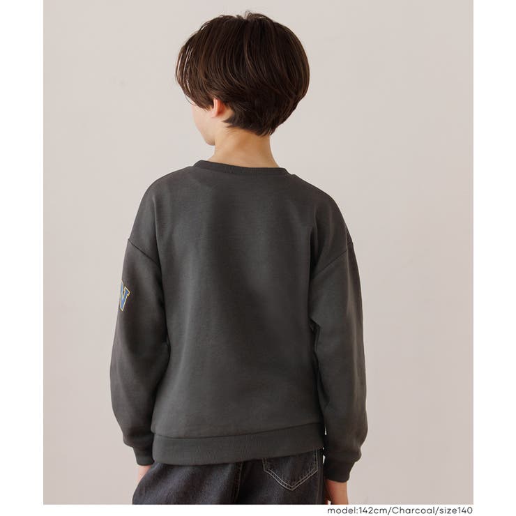 胸＆袖プリントスウェットトップス | coca | 詳細画像10 