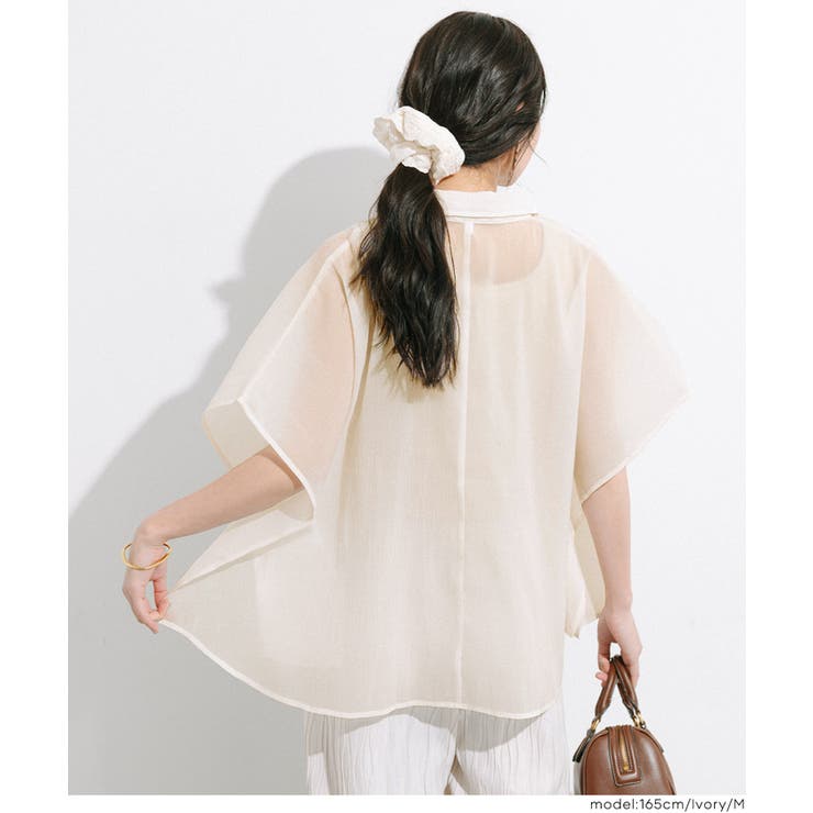 オーガンジードルマンシャツ | coca | 詳細画像12 