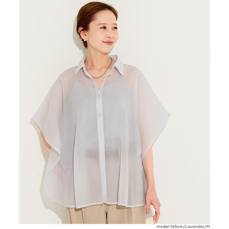 オーガンジードルマンシャツ | coca | 詳細画像13 