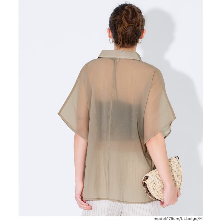 オーガンジードルマンシャツ | coca | 詳細画像18 