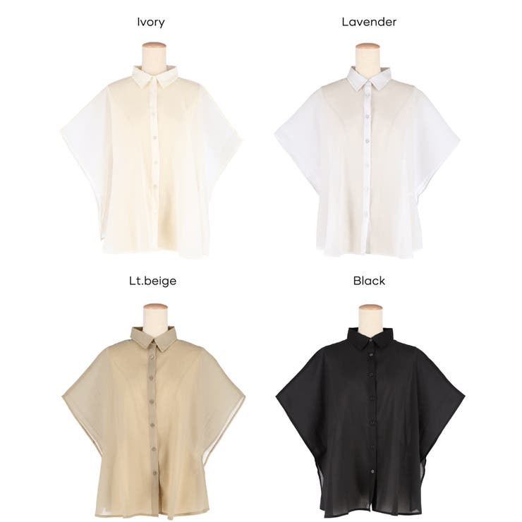 オーガンジードルマンシャツ | coca | 詳細画像27 