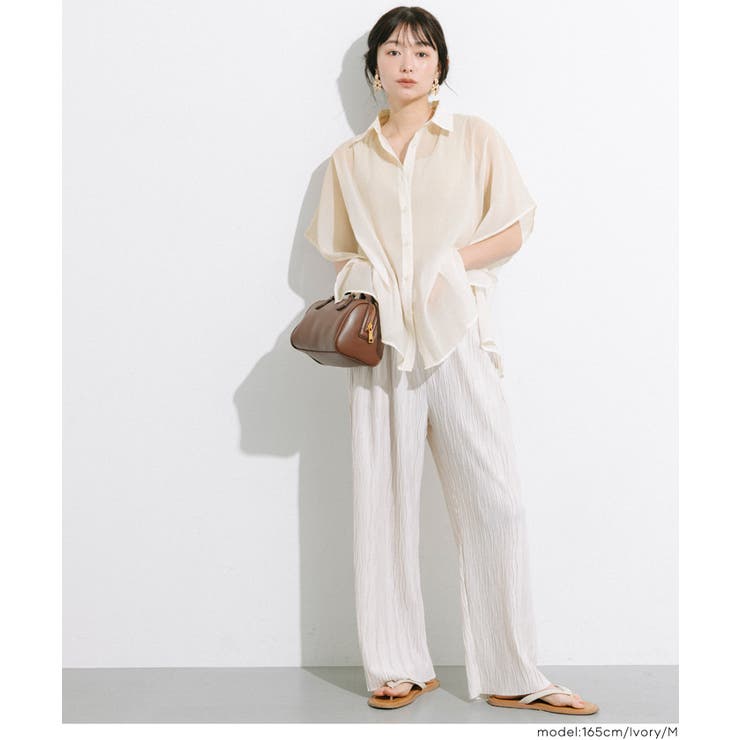 オーガンジードルマンシャツ | coca | 詳細画像10 