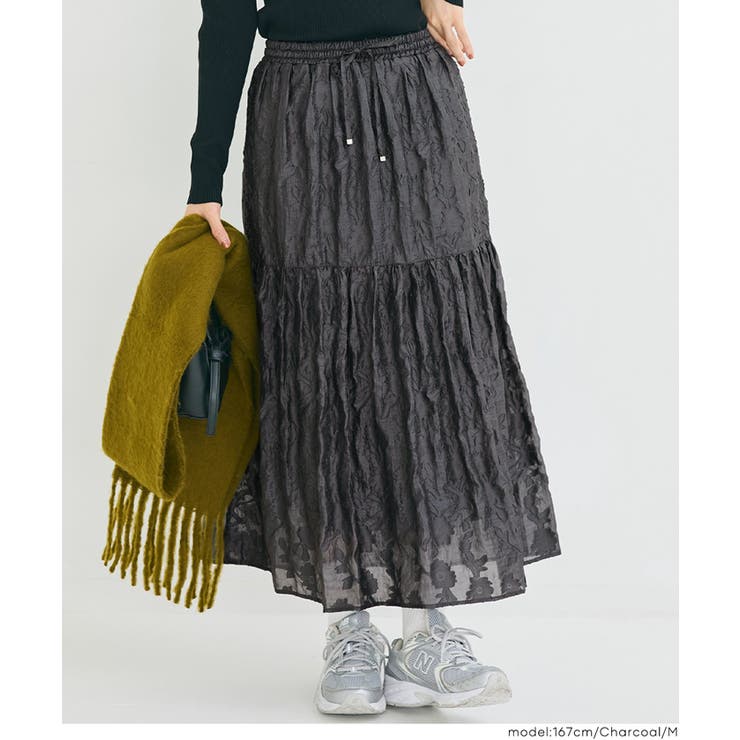 ジャカードフラワーギャザースカート レディース | coca | 詳細画像13 