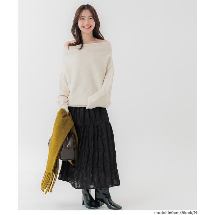 ジャカードフラワーギャザースカート レディース | coca | 詳細画像14 