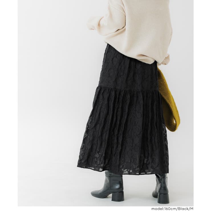 ジャカードフラワーギャザースカート レディース | coca | 詳細画像15 