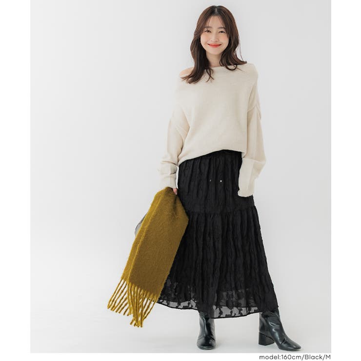 ジャカードフラワーギャザースカート レディース | coca | 詳細画像17 