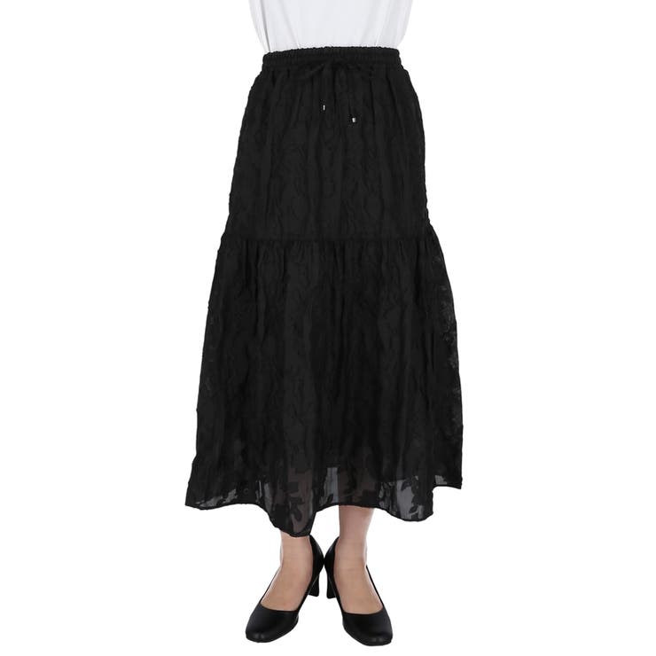 ジャカードフラワーギャザースカート レディース | coca | 詳細画像4 