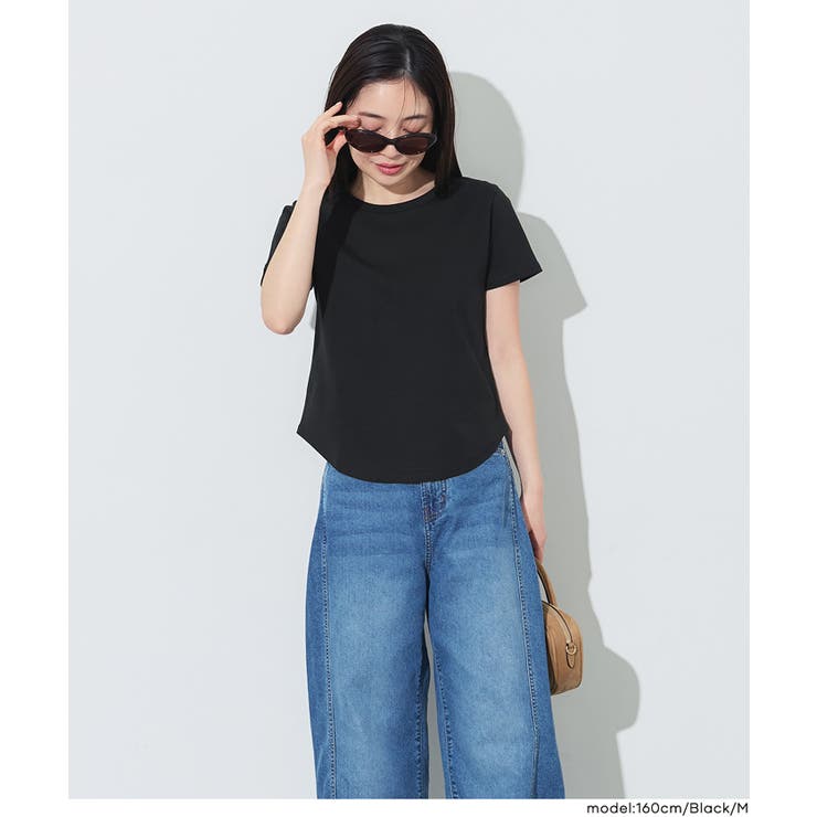 シルキースムースラウンド半袖Tシャツ レディース | coca | 詳細画像14 
