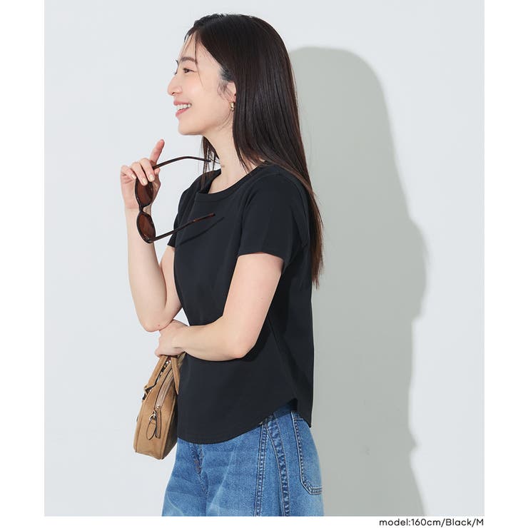 シルキースムースラウンド半袖Tシャツ レディース | coca | 詳細画像10 