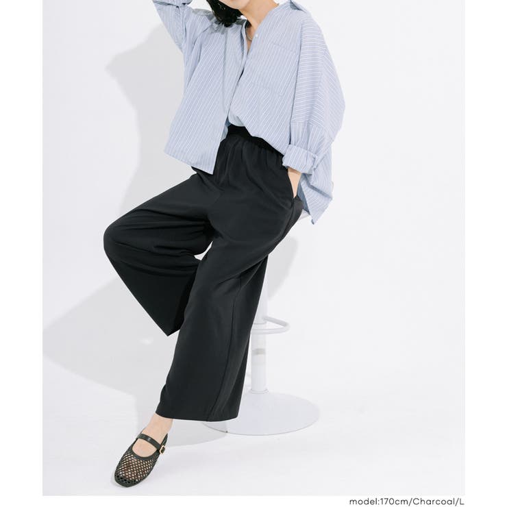 ハイウエストストレッチイージーワイドパンツ | coca | 詳細画像11 