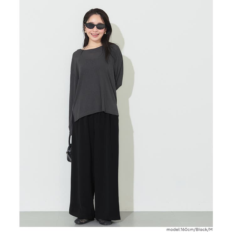 ハイウエストストレッチイージーワイドパンツ | coca | 詳細画像13 