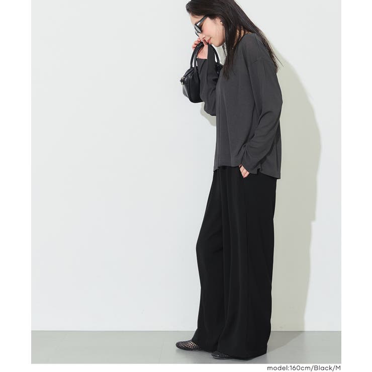 ハイウエストストレッチイージーワイドパンツ | coca | 詳細画像14 