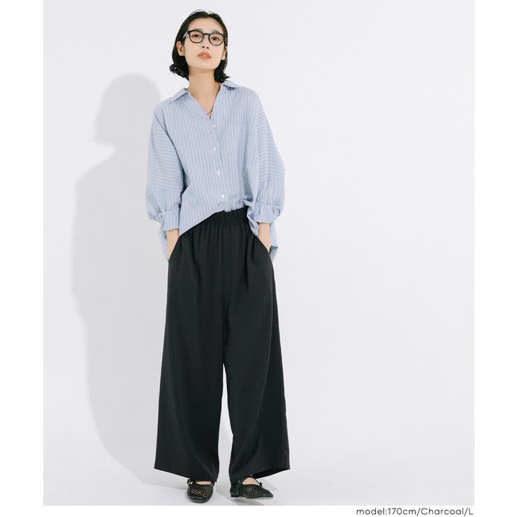 ハイウエストストレッチイージーワイドパンツ | coca | 詳細画像7 