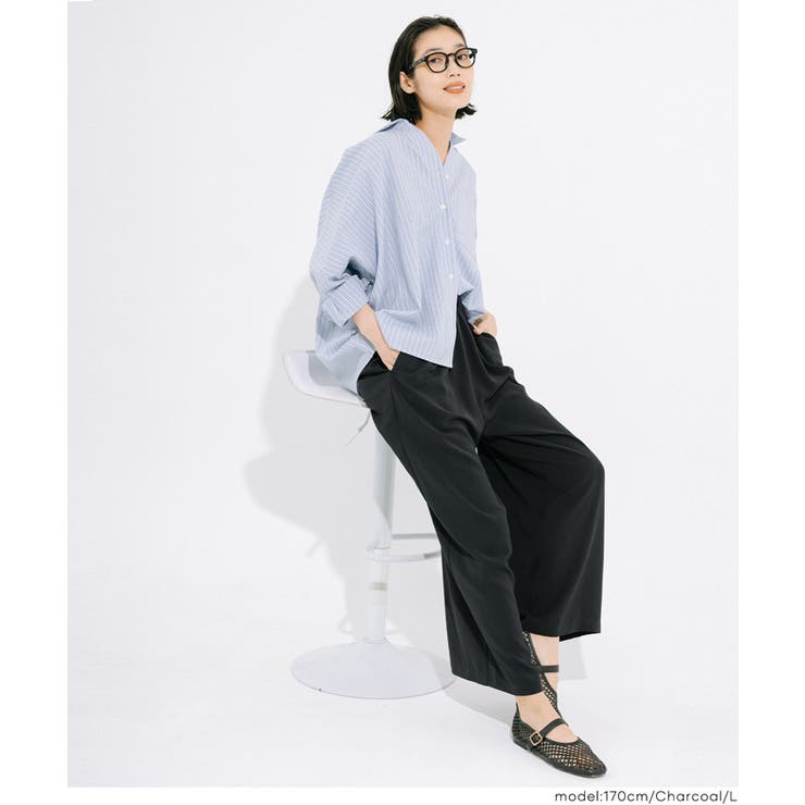 ハイウエストストレッチイージーワイドパンツ | coca | 詳細画像10 