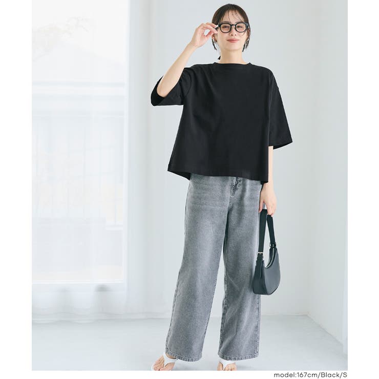 ５分袖バックギャザーTシャツ | coca | 詳細画像12 