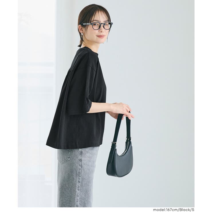 ５分袖バックギャザーTシャツ | coca | 詳細画像13 