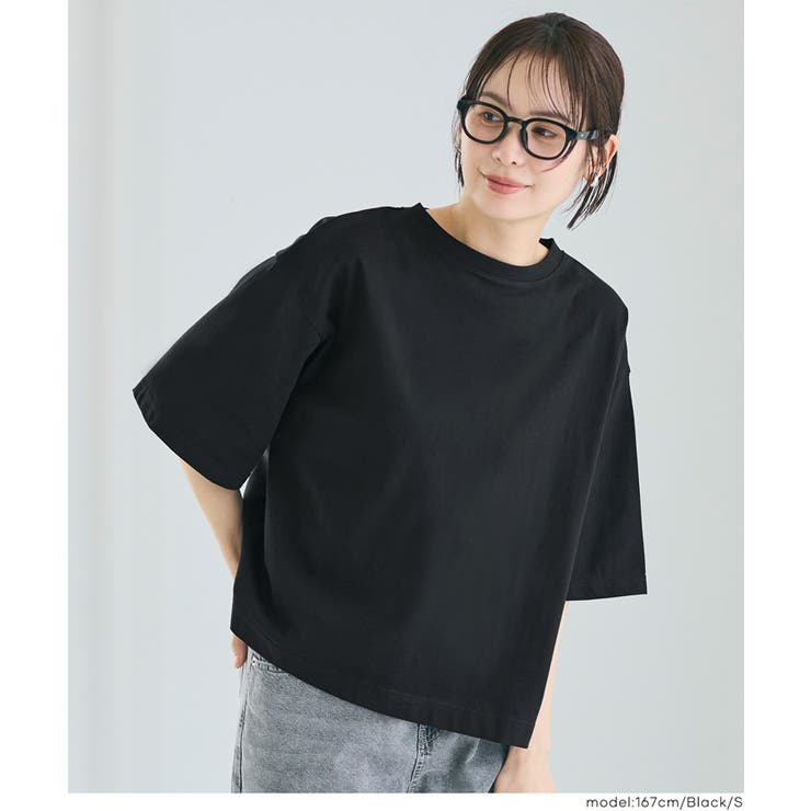 ５分袖バックギャザーTシャツ | coca | 詳細画像14 