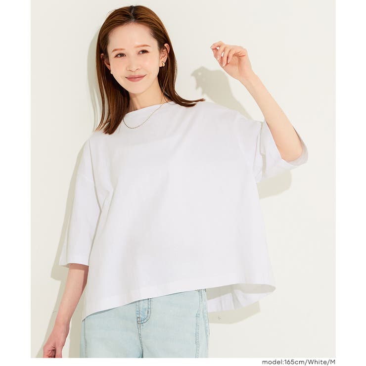 ５分袖バックギャザーTシャツ | coca | 詳細画像7 