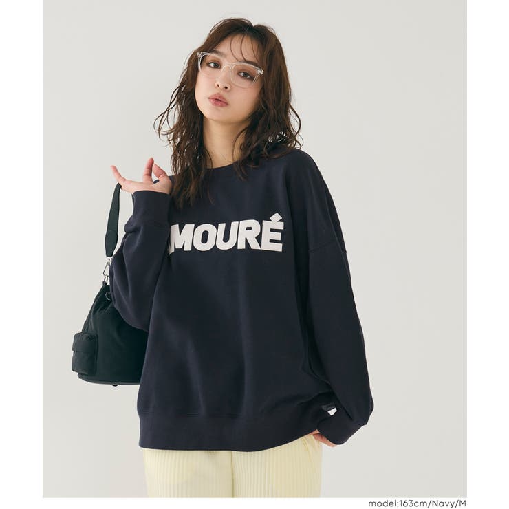 ［Navy］ | ワッペン刺繍裏毛トレーナー | coca