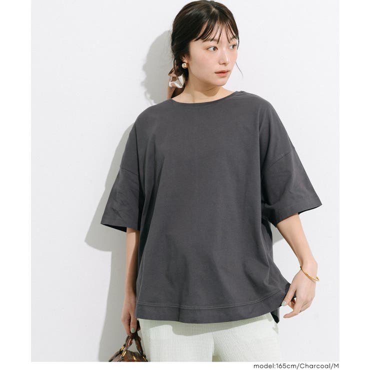 シンプルで飽きのこない、レギュラーウェイトラウンドT | coca | 詳細画像12 