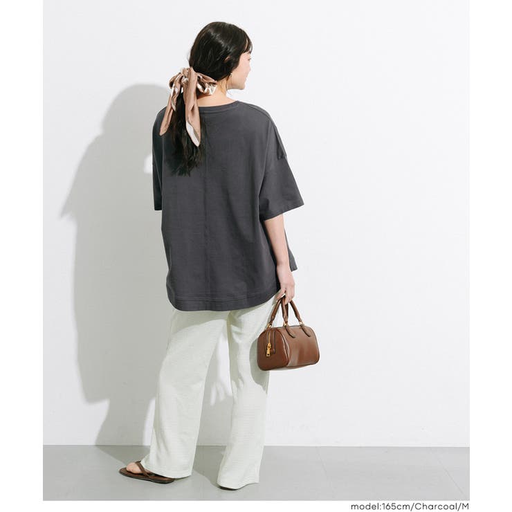 シンプルで飽きのこない、レギュラーウェイトラウンドT | coca | 詳細画像13 