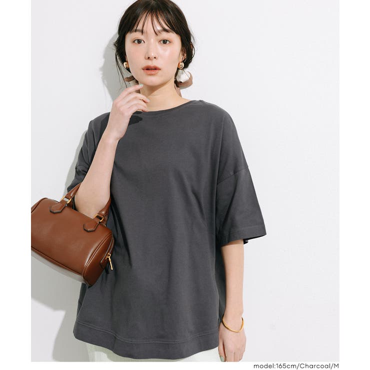 シンプルで飽きのこない、レギュラーウェイトラウンドT | coca | 詳細画像14 