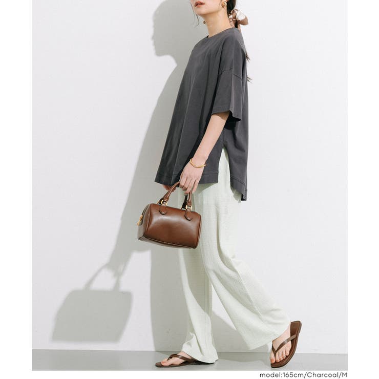 シンプルで飽きのこない、レギュラーウェイトラウンドT | coca | 詳細画像15 