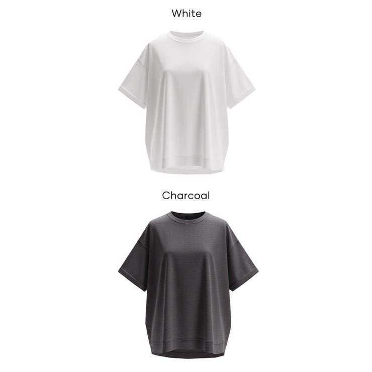 シンプルで飽きのこない、レギュラーウェイトラウンドT | coca | 詳細画像20 